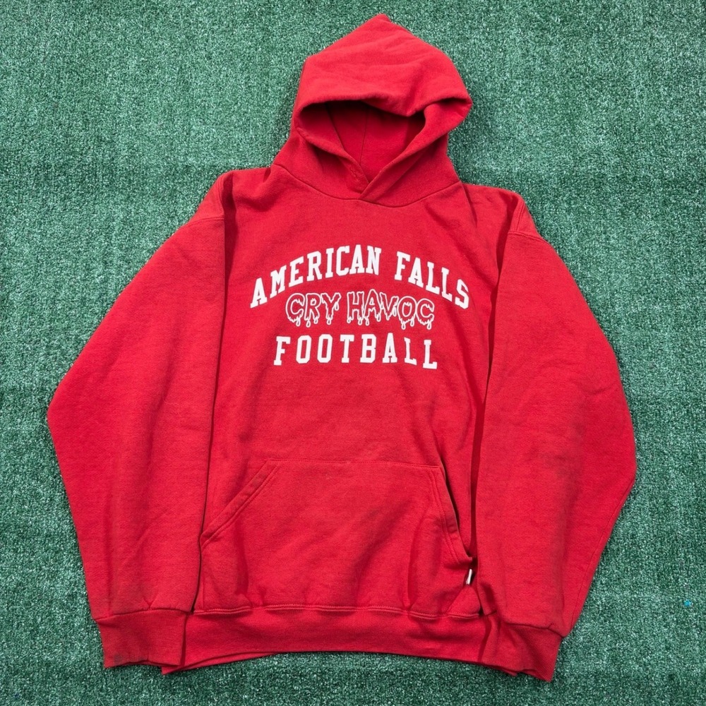 Vintage 90's Russell Athletic American Falls Football Hoodie